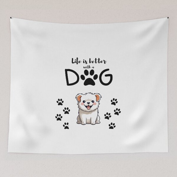 Item preview, LIFE IS BETTER WITH DOGS designed and sold by Sashaqumafa.