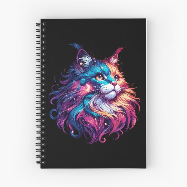 Item preview, Colorful Maine Coon Cosmic Cat in Stars designed and sold by TomFrontierArt.