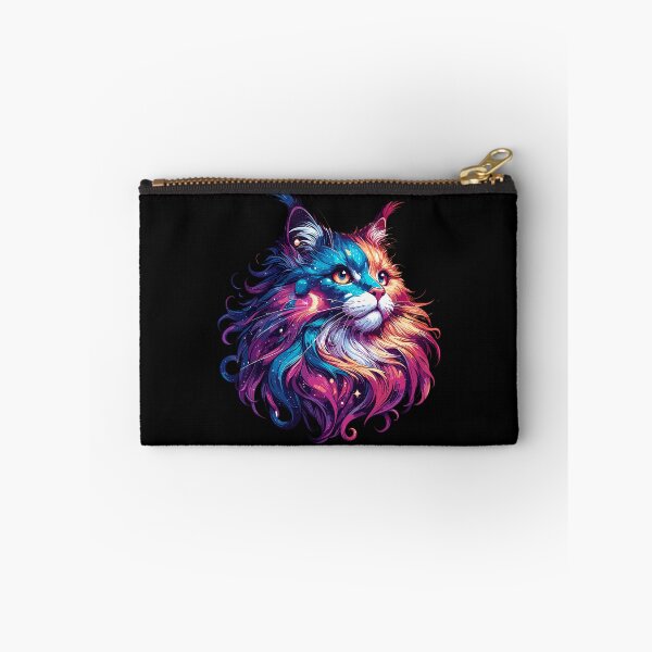 Item preview, Colorful Maine Coon Cosmic Cat in Stars designed and sold by TomFrontierArt.