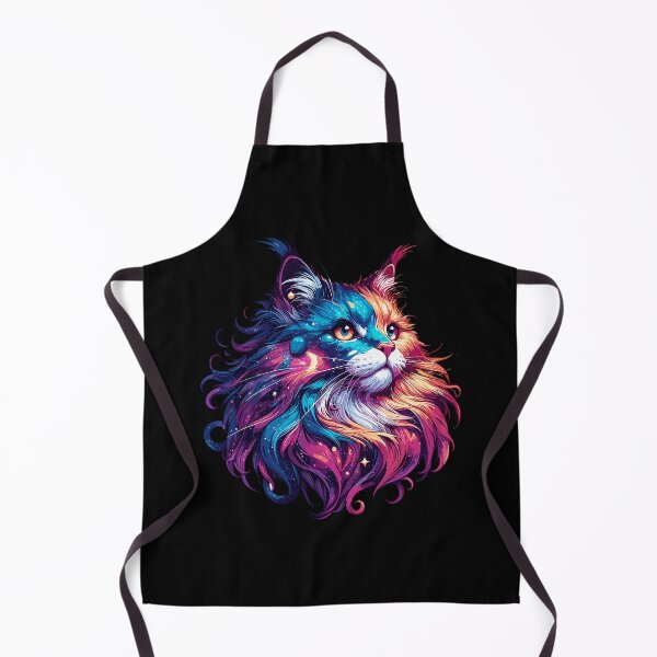 Item preview, Colorful Maine Coon Cosmic Cat in Stars designed and sold by TomFrontierArt.