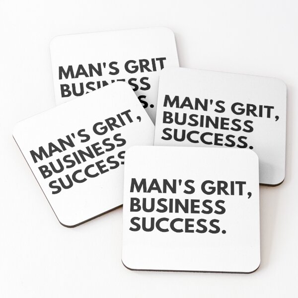 Item preview, Man's grit, business success. designed and sold by Bananobanini.