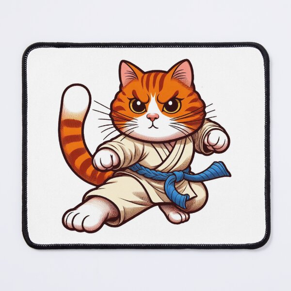 Item preview, Cute karate cat designed and sold by slamnoah.