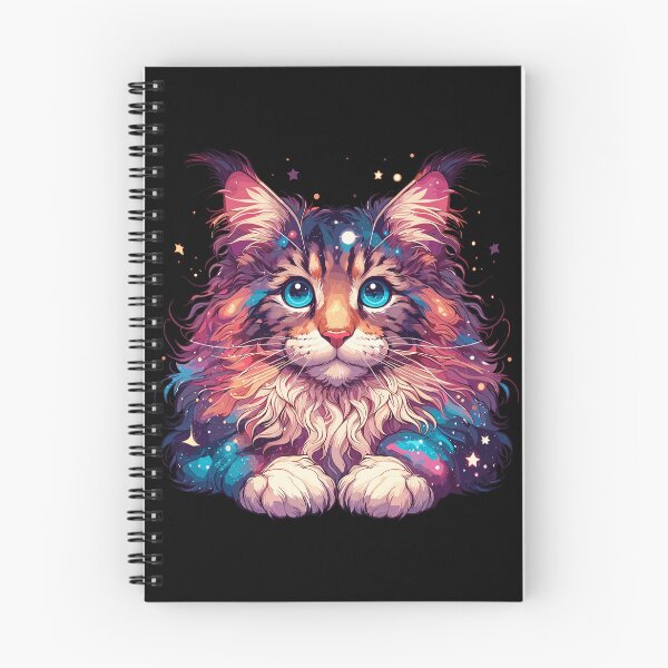 Item preview, Colorful Maine Coon Cosmic Cat in Stars designed and sold by TomFrontierArt.