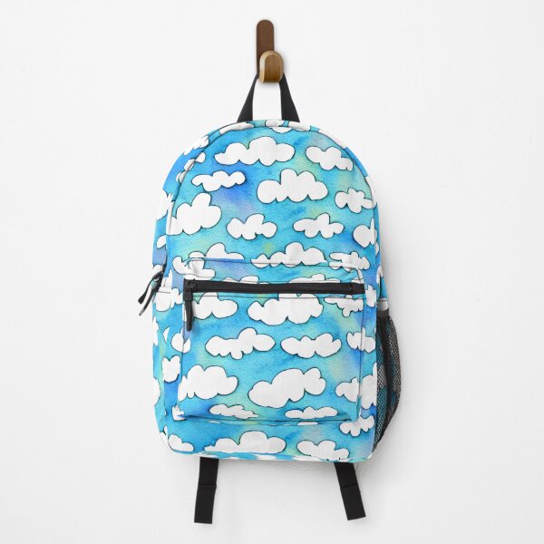 Item preview, funny white clouds pattern on blue background designed and sold by Pankas.