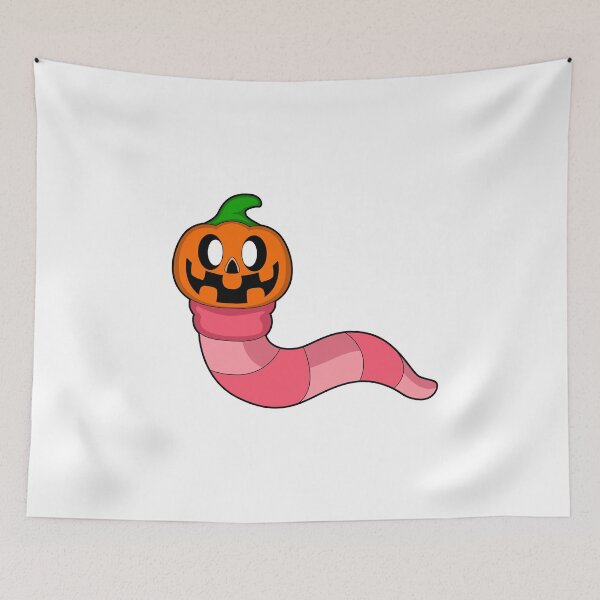 Item preview, Worm Halloween Pumpkin designed and sold by Snabdesign84.