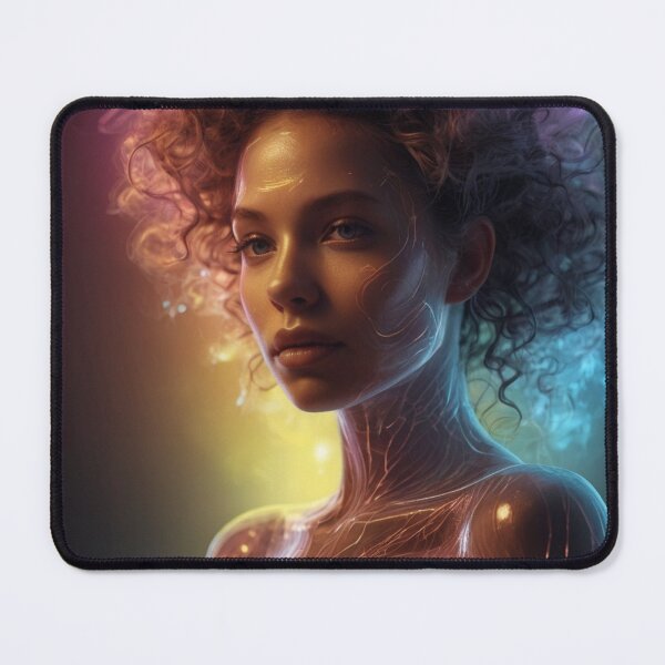 Item preview, Title: "Neon Enigma: A CMYK Silhouette" designed and sold by Especiallyforu.