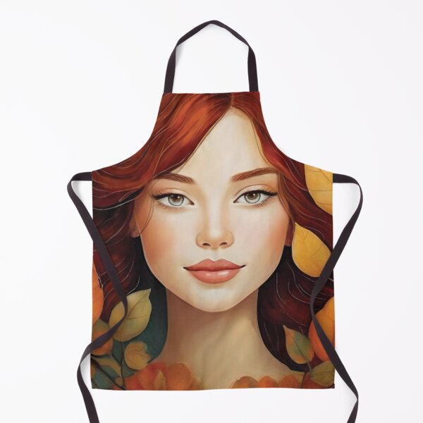 Item preview, Nature's Muse: Enchanting Girl Surrounded by Leaves - Unique Artwork on Redbubble designed and sold by KirtidaOrg.