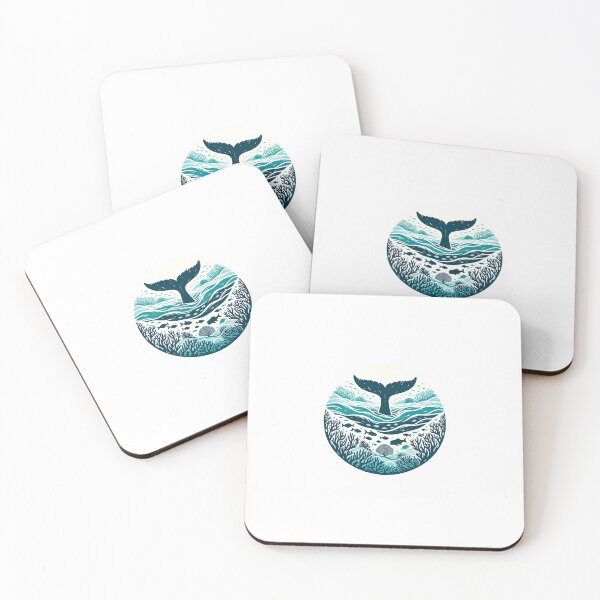Item preview, whale in water conserve the sea design  designed and sold by GreenBubble - Shop and reforest.