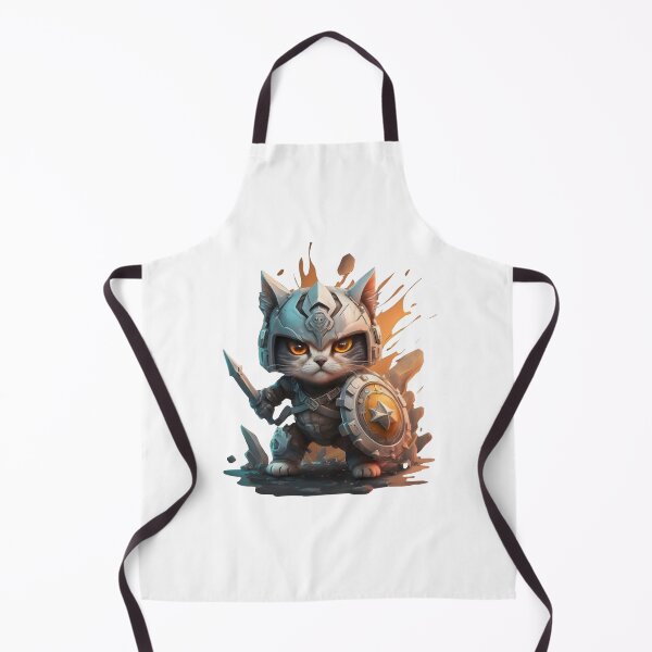 Item preview, cute cat warrior designed and sold by SabyDigitalArt.