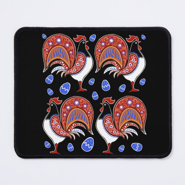 Item preview, Easter, folk roosters and easter eggs designed and sold by Hennagirl.