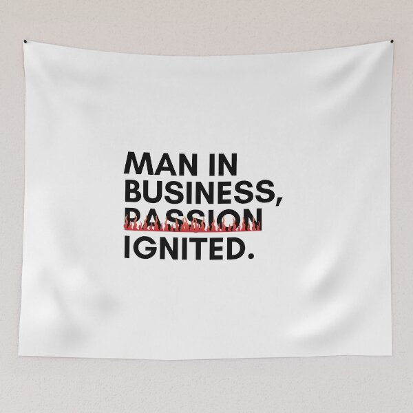 Item preview, Man in business, passion ignited. designed and sold by Bananobanini.