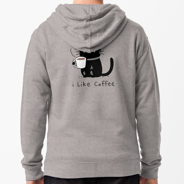 Vista previa del artículo con la obra «Gato "Me gusta el café"», diseñado y vendido por PandaKunst.