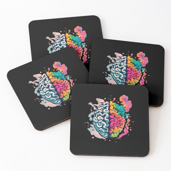 Item preview, Two halves of the brain: colored and gray designed and sold by HarridanCreates.
