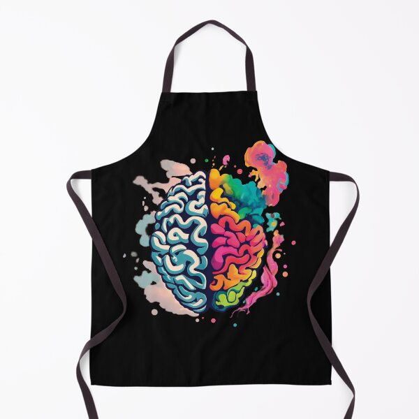 Item preview, Two halves of the brain: colored and gray designed and sold by HarridanCreates.