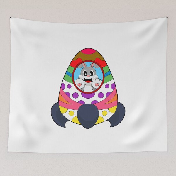 Item preview, Rabbit Easter Easter egg Rocket designed and sold by Snabdesign84.
