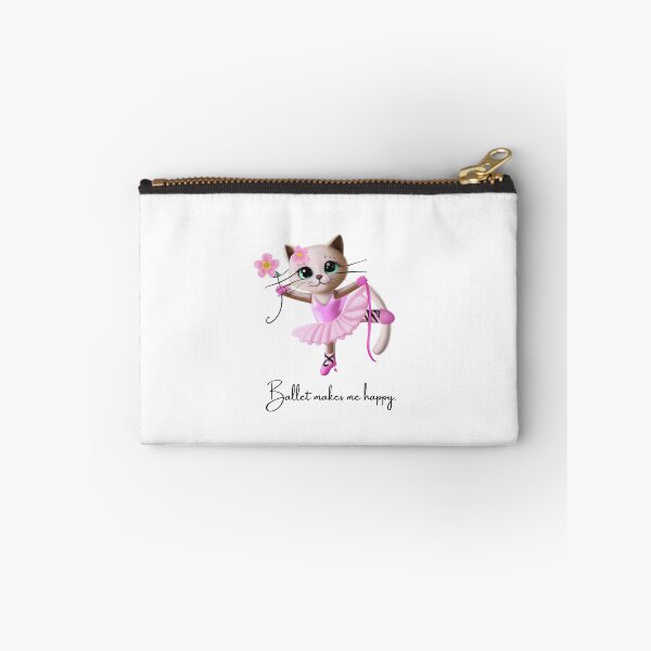 Item preview, Ballet Kitty is happy dancing ballet. designed and sold by BalletVioletta.