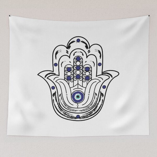 Item preview, Unique All Seeing Eye Hamsa Hand designed and sold by hamsasoul.