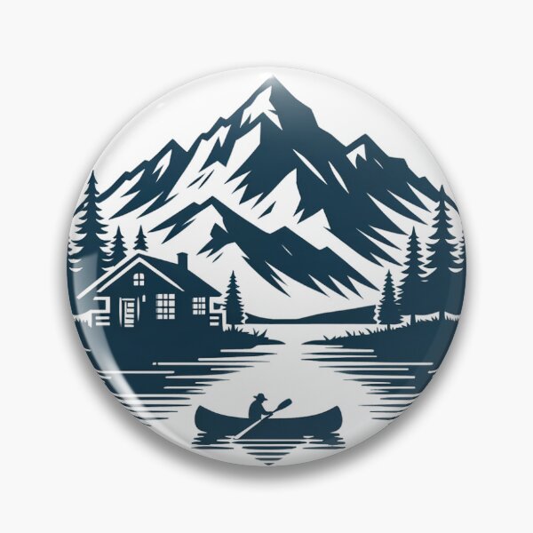 Item preview, nature tiny home linocut design  designed and sold by GreenBubble - Shop and reforest.