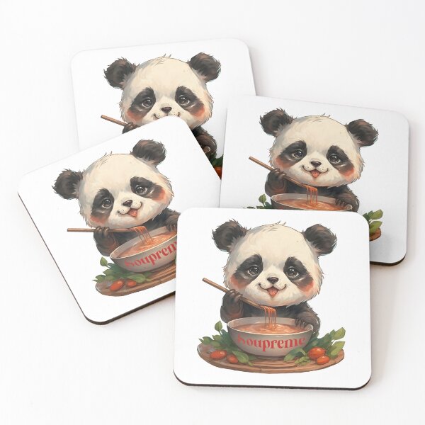 Item preview, Cute Panda eating Soupreme Soup designed and sold by RemonMichel.