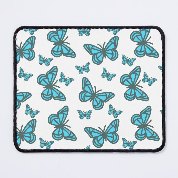 Item preview, blue geometric butterflies designed and sold by dottiedigitals.