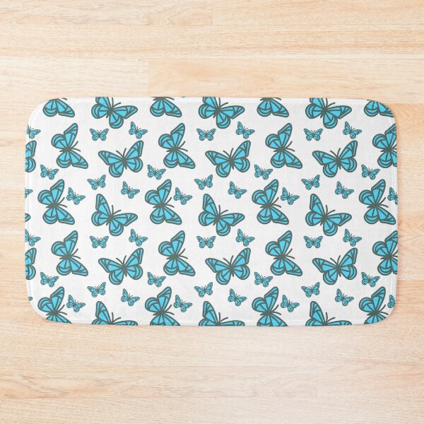 Item preview, blue geometric butterflies designed and sold by dottiedigitals.