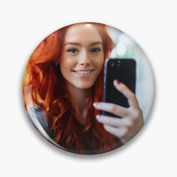 Item preview, Title: "Low-Fi Elegance: Red-haired Muse in Cozy Quarters" designed and sold by Especiallyforu.