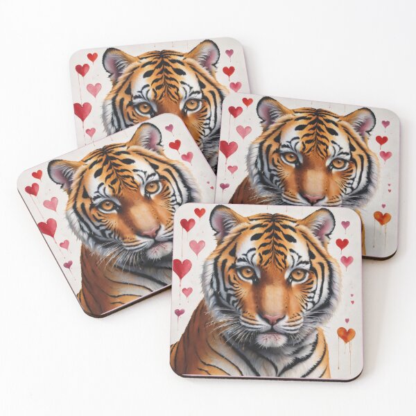 Item preview, Tiger Love Heart designed and sold by BotunPeony.