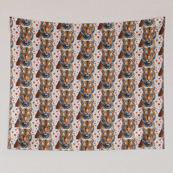 Item preview, Tiger Love Heart designed and sold by BotunPeony.