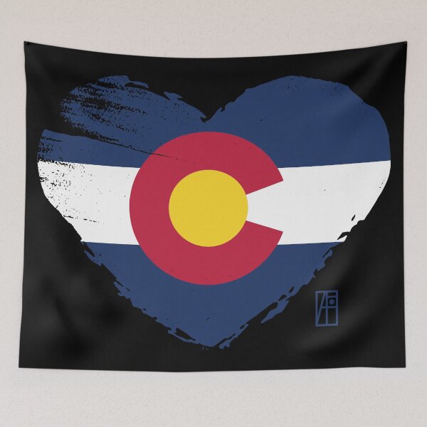 Item preview, U.S. State - I Love Colorado - Colorado Flag designed and sold by ArtProjectShop.