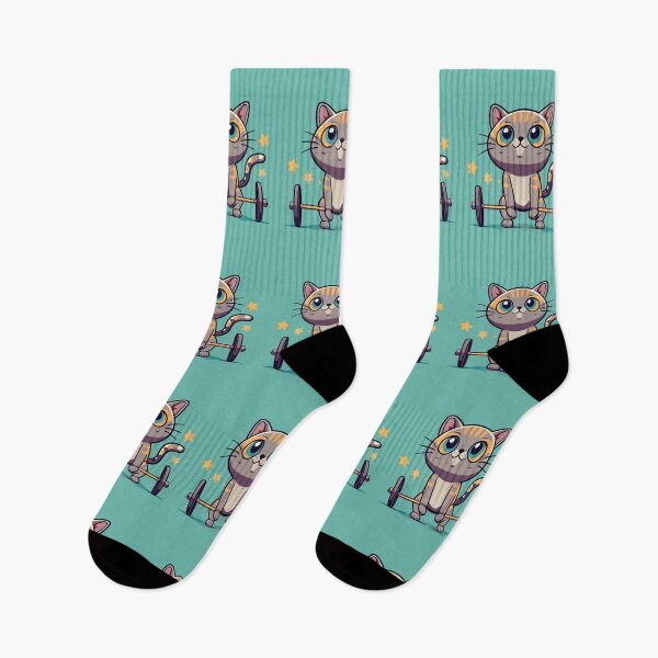 Item preview, Feline fitness for cat's and meowentines day  designed and sold by BlueGoldArt.