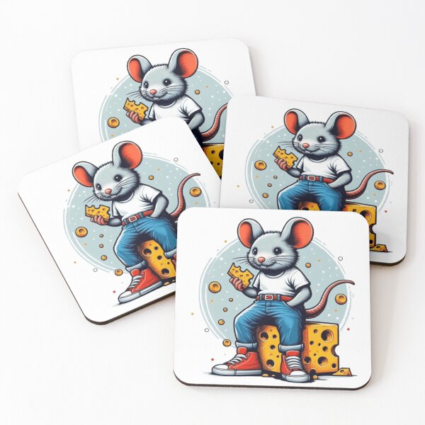 Item preview, Cool mouse with cheese  designed and sold by Culmika.