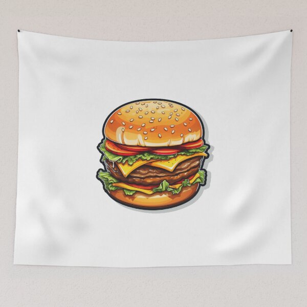 Aperçu de l'œuvre Autocollant de hamburger créée et vendue par mvojnovic1992.