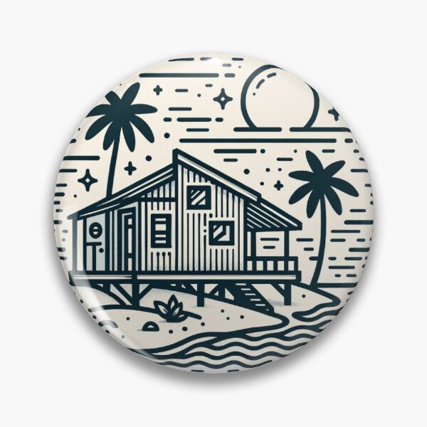 Item preview, beachside Bliss quote tiny beach home design  designed and sold by GreenBubble - Shop and reforest.