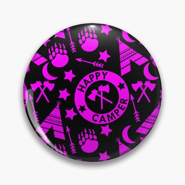 Item preview, Purple Cute Camping Pattern designed and sold by dottiedigitals.