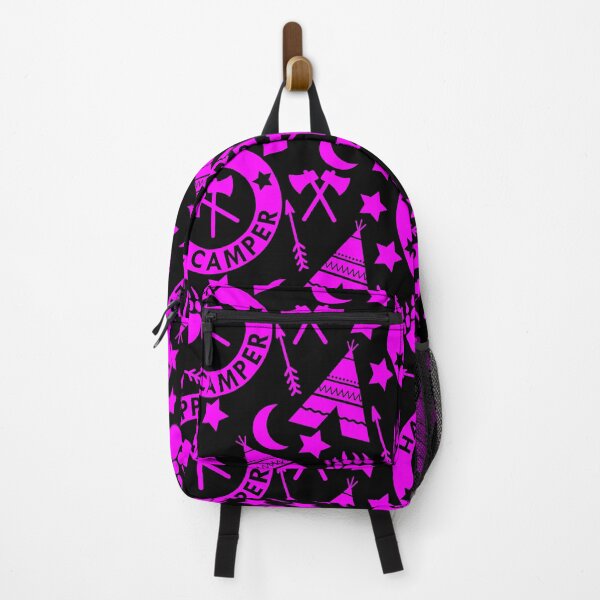 Item preview, Purple Cute Camping Pattern designed and sold by dottiedigitals.