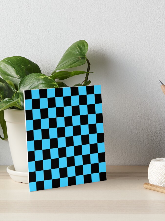 Black Blue Camo | Art Board Print