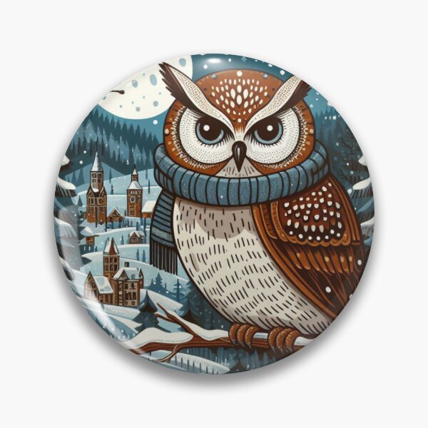 Item preview, Owl in Winter designed and sold by Azrora.
