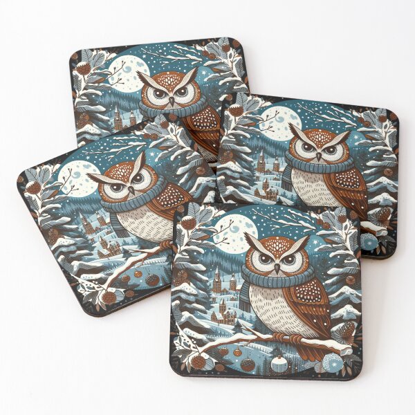 Item preview, Owl in Winter designed and sold by Azrora.