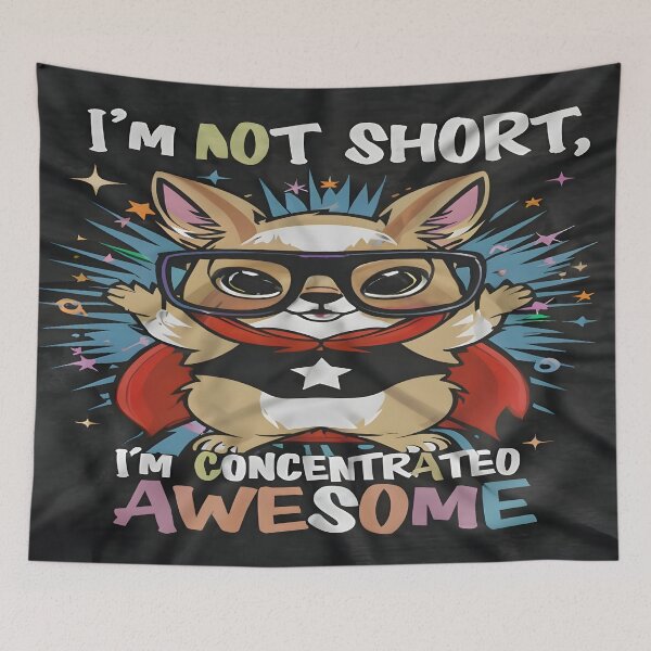 Item preview, The Fun-Sized Hero "I'm not short, I'm concentrated awesome!" designed and sold by Wishing-Wings.