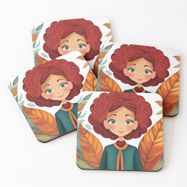Item preview, Naturesque Aura: Enchanting Girl Amidst Leaves  designed and sold by KirtidaOrg.