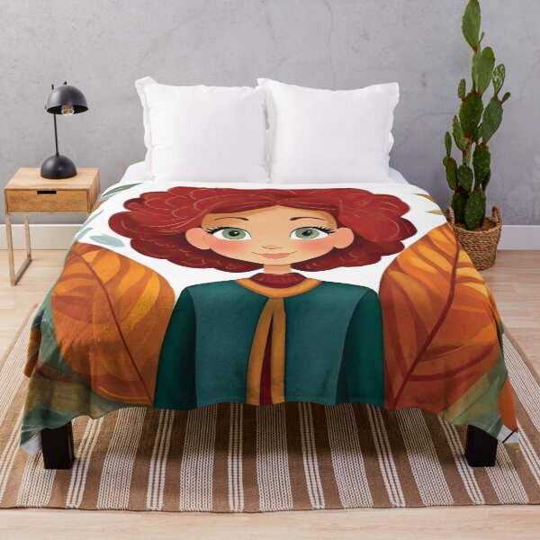 Item preview, Naturesque Aura: Enchanting Girl Amidst Leaves  designed and sold by KirtidaOrg.