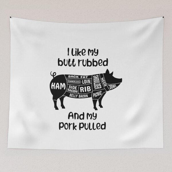 Item preview, Butt Rubbed and Pork Pulled Funny Pig Father's Day Gift designed and sold by Karma-n-Chaos.
