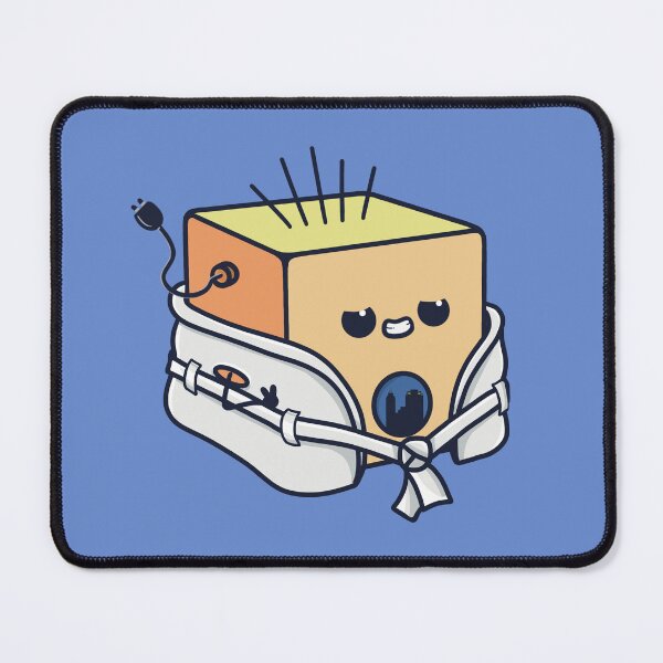 Item preview, Cute bathrobe plug cube - blue designed and sold by Lyzvart.