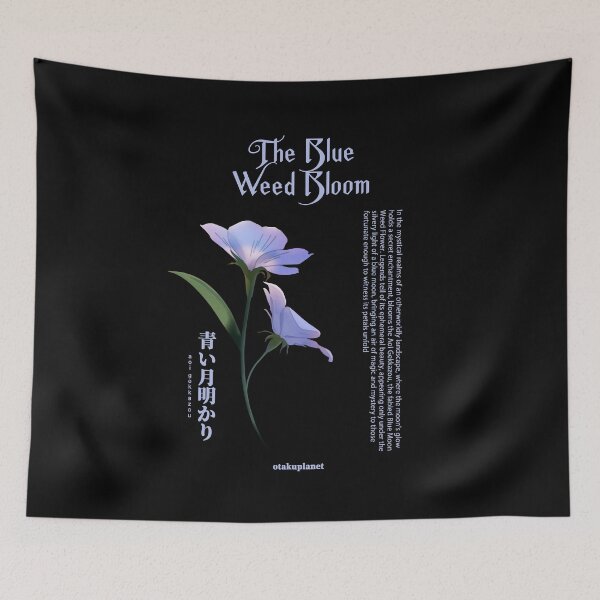 Item preview, anime blue moon flower  designed and sold by Otakuniverse.