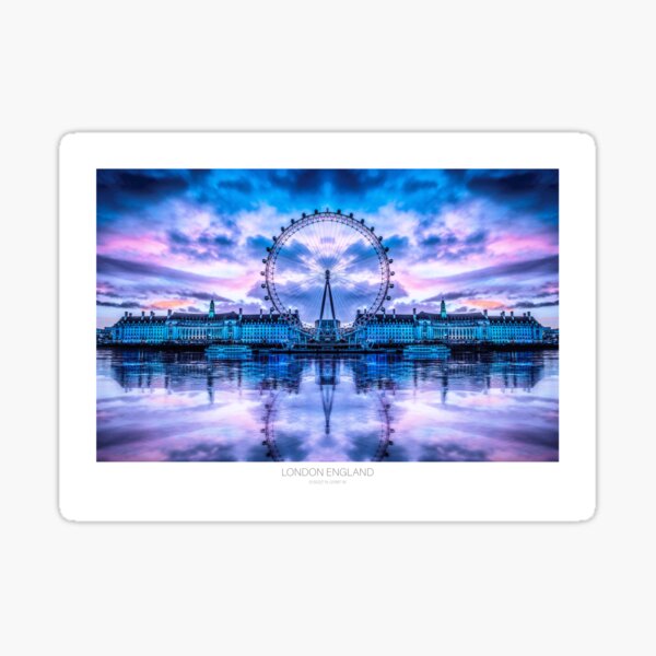London Eye Reflections Sticker