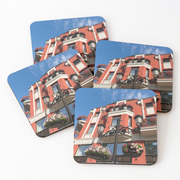 Item preview, Marvelous Architecture in Plovdiv - Colorful Art Deco Facade with Flowers designed and sold by Georgia Mizuleva.