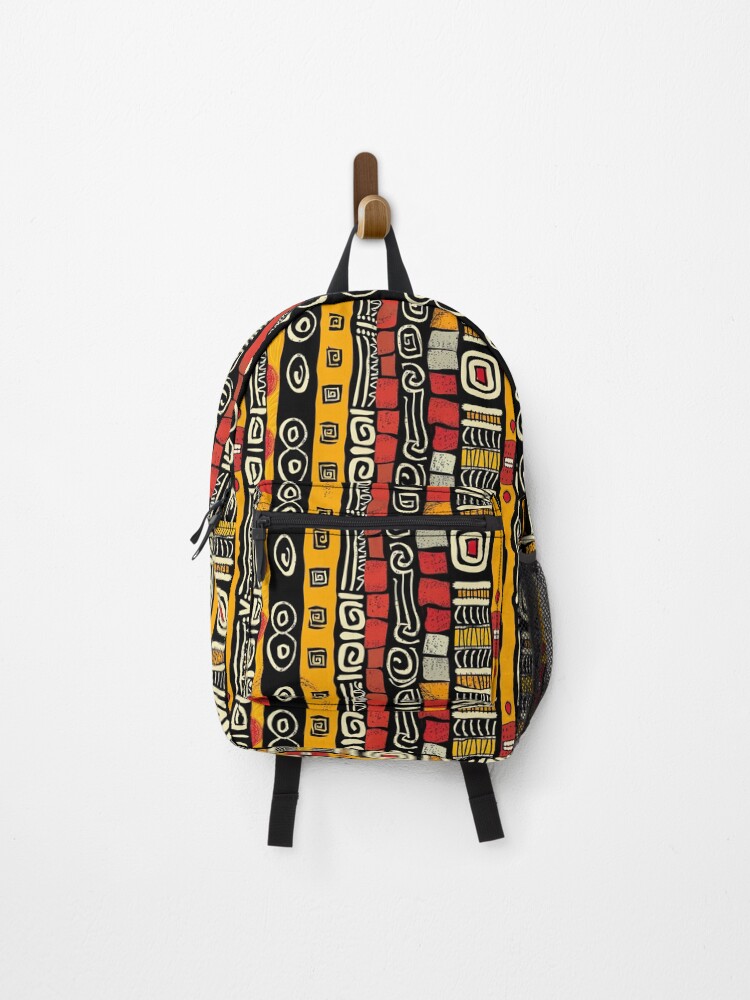 Thumbnail 1 of 3, Backpack, African Pattern designed and sold by FineArtsPro.