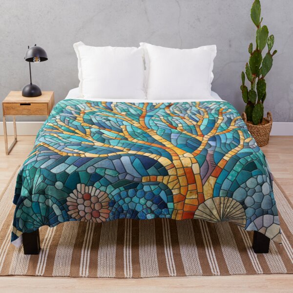 Item preview, Coral Reef mosaic art designed and sold by k9printart.