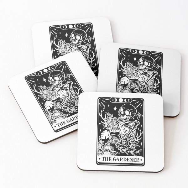 Item preview, The Gardener Skeleton Tarot Card designed and sold by besteevibes.
