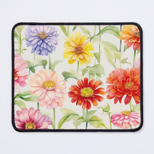 Item preview, Zinnia Tile 01: Rainbow Smiles in a Field of Daisy Dandelions and Sunshine of Nature's Confetti Party designed and sold by TheBrainArt.